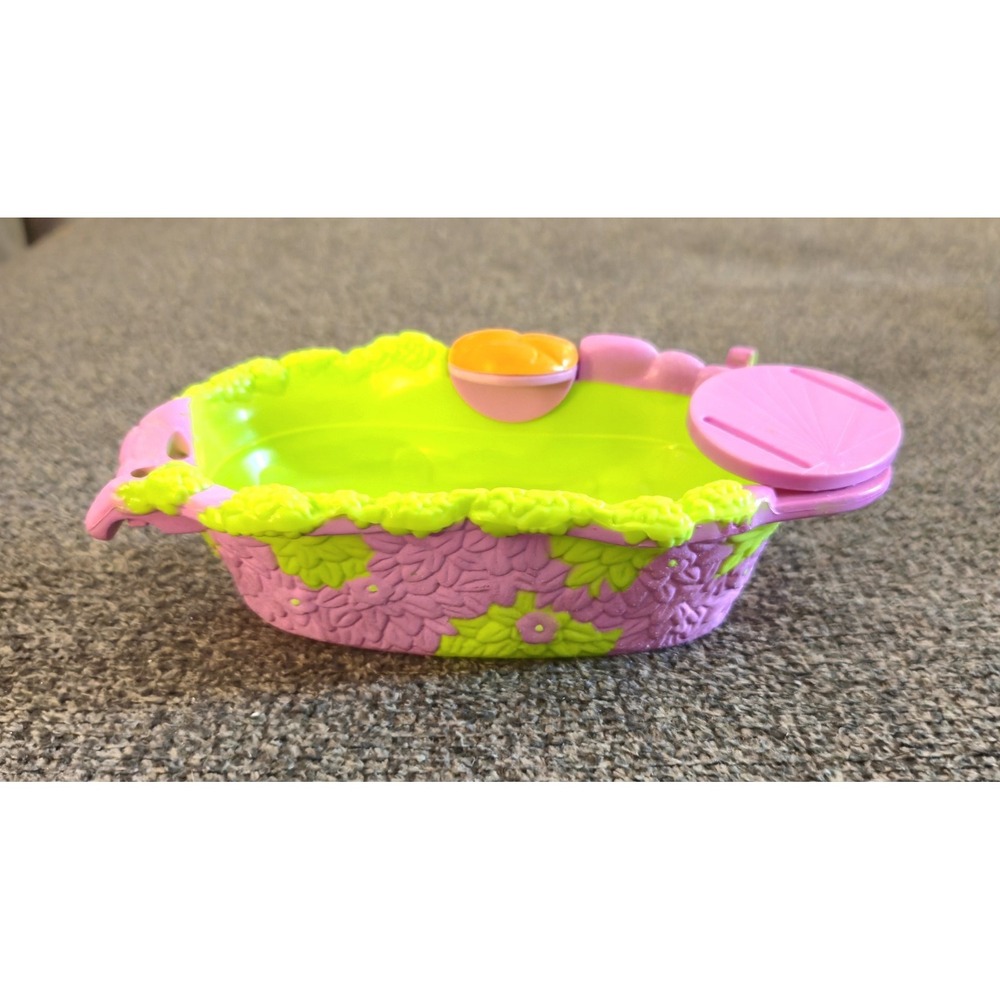 Vintage 2005 Mattel Polly Pocket Fountain Falls Tropicool Pool Base J1658 Pink